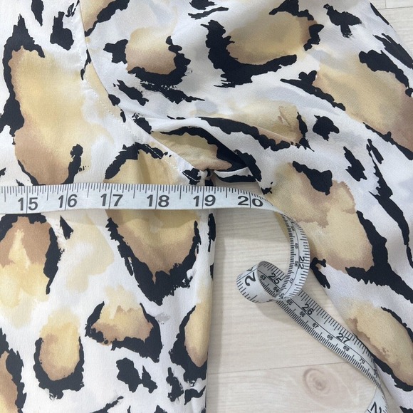 Equipment Femme Dress Medium 100% Silk Leopard print Shirt Dress Lined - Picture 15 of 16